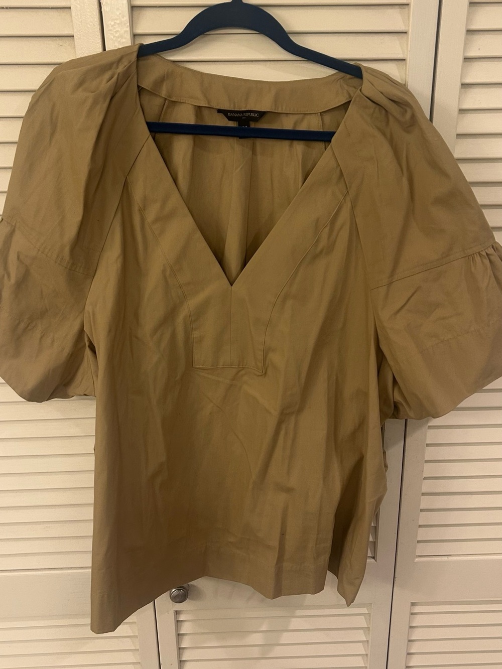 Banana Republic Camel Cotton Top